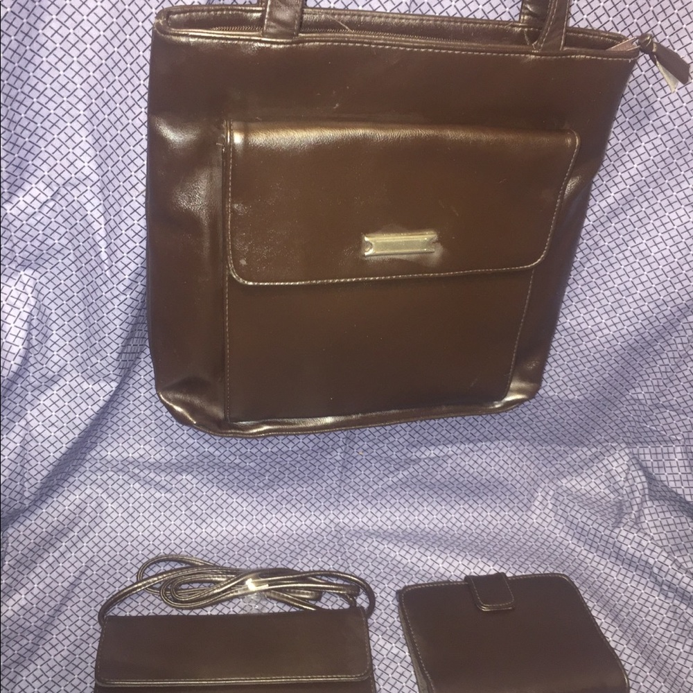 Satchel, Clutch & Organizer Tablet.  GUC - Picture 2 of 8